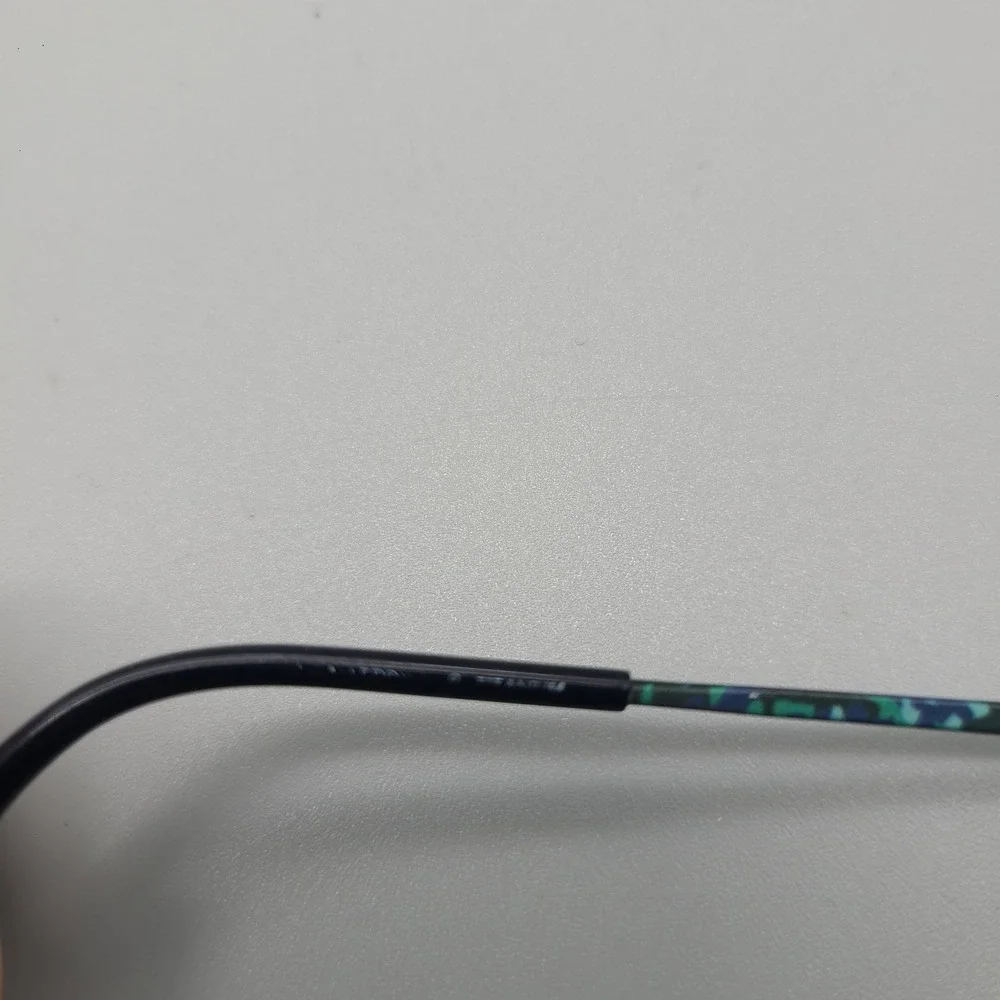 Charmant Titanium Perfection Eyeglasses Navy Blue Teal Pattern 52-15-135 Frames
